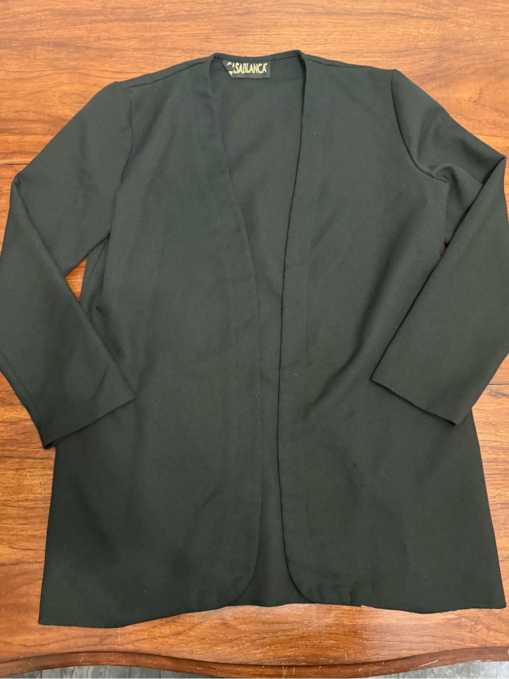 Black Open-Front Women’s Blazer